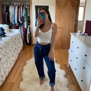 Forever 21 dark wash high-rise jeans